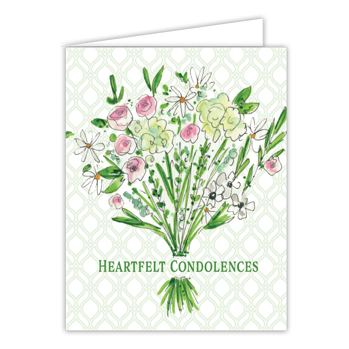 Greeting Card - Heartfelt Condolences Bouquet