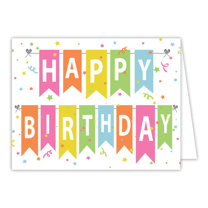 Greeting Card - Happy Birthday Banner