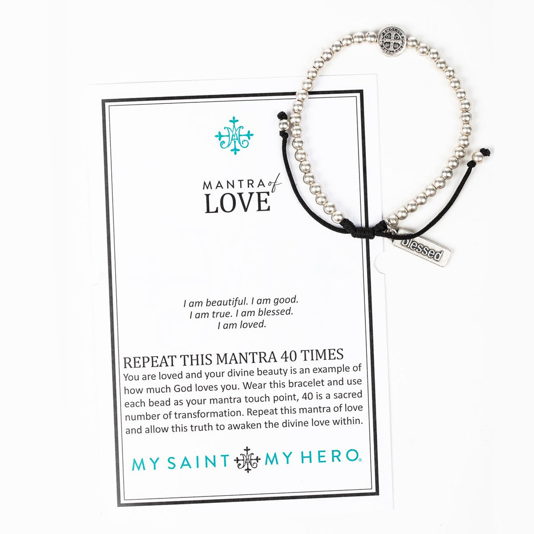 Mantra of Love Benedictine Bracelet - Silver