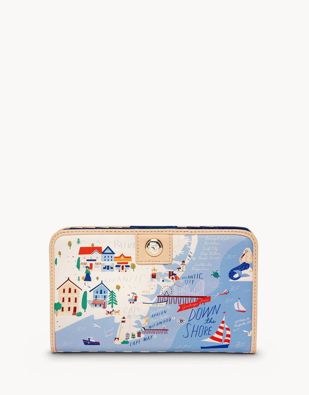 Down The Shore Snap Wallet