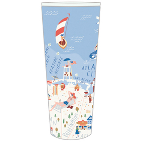 Down the Shore Stainless Steel Drink Tumbler 22 oz.