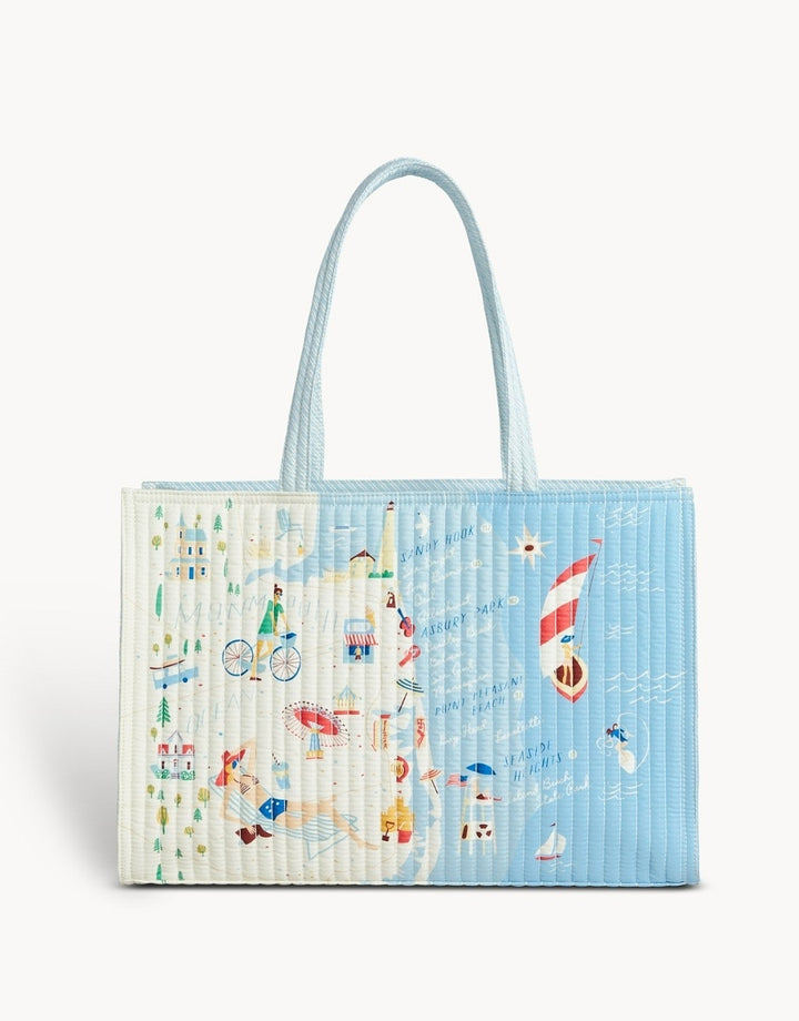 Down The Shore Quilted Market Tote