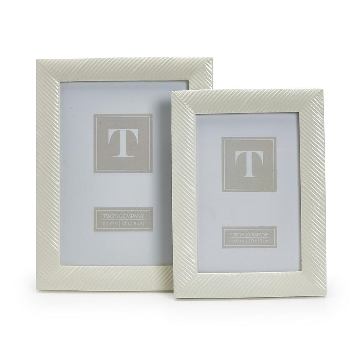 Sleek Chic White Photo Frame (5X7)