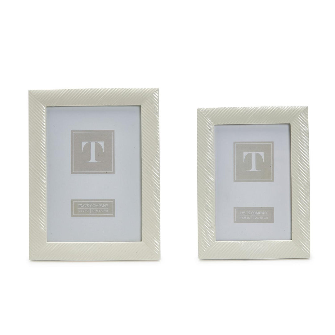 Sleek Chic White Photo Frame (5X7)