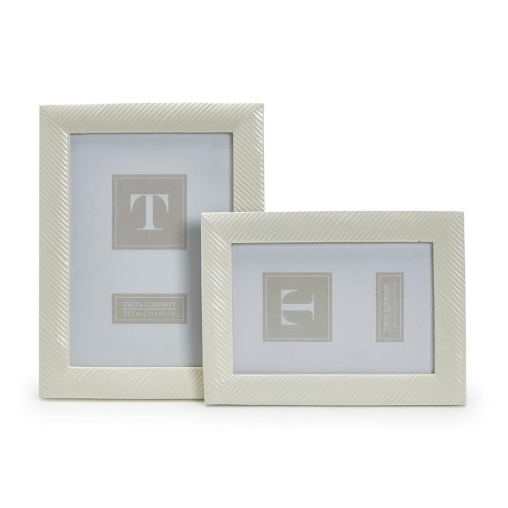 Sleek Chic White Photo Frame (5X7)