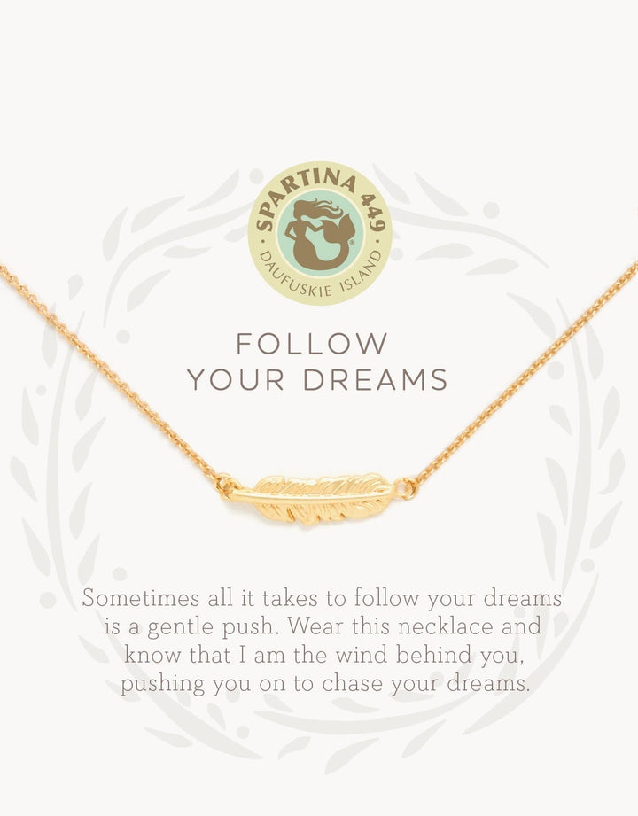 Sea La Vie - 16" Follow Your Dreams/Feather Gold