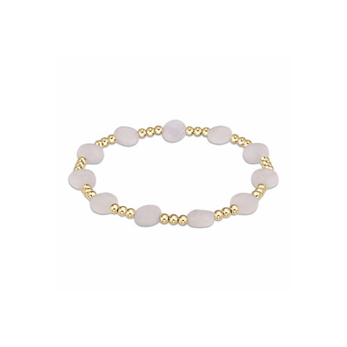 Admire Gold 3mm Bead Bracelet - Moonstone