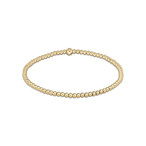 Classic Gold 2.5mm Bead Bracelet