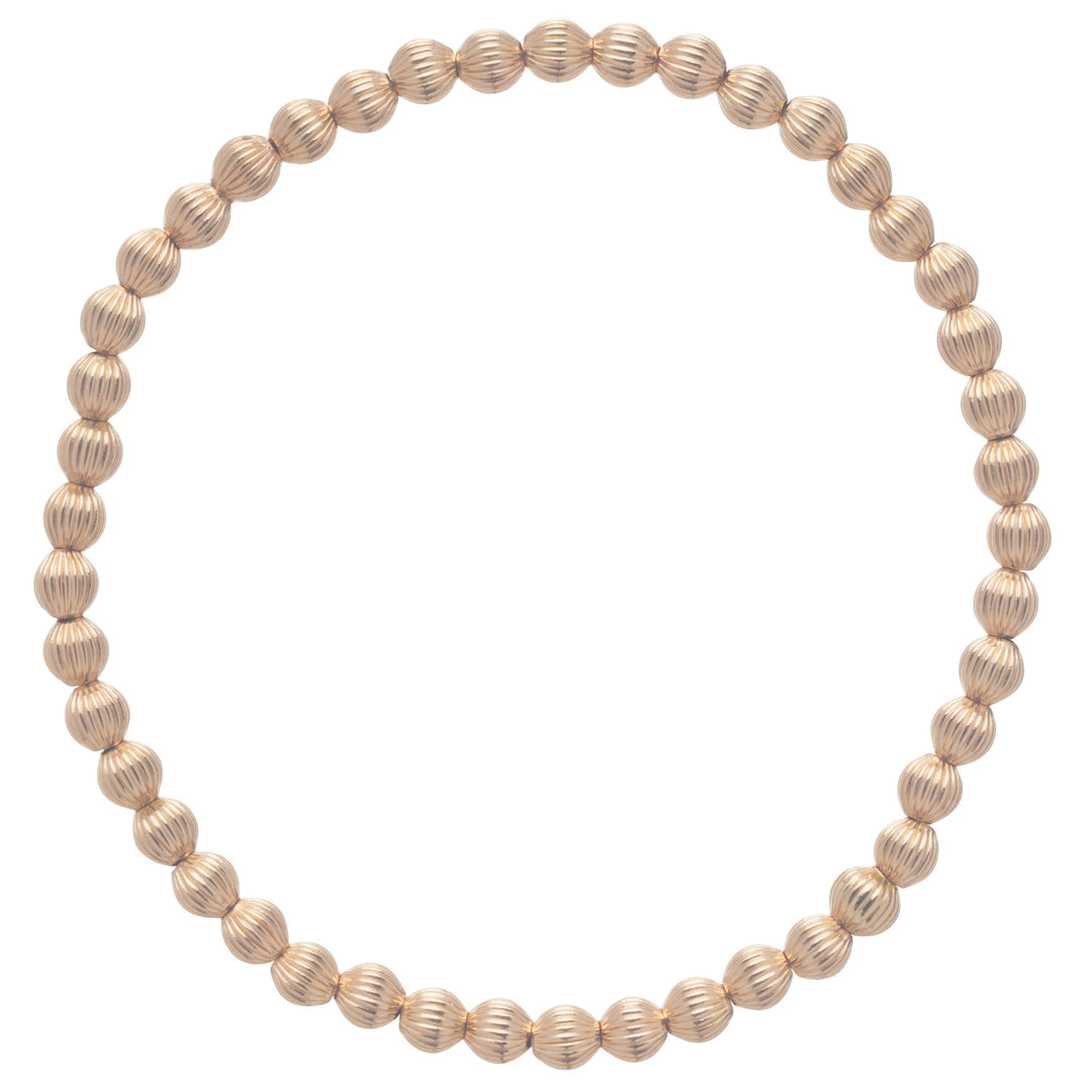Dignity Gold 4mm Bead Bracelet