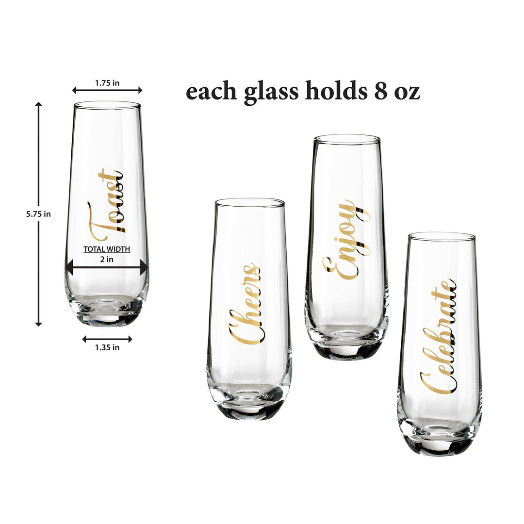 Stemless Champagne Glass - Enjoy