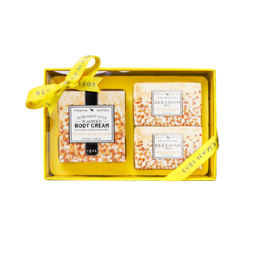 Gift Set - Honey & Orange Blossom Soap (2x3.5oz) & Body Cream (8oz) Sampler