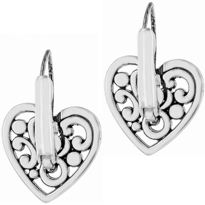 Contempo Heart Leverback Earrings