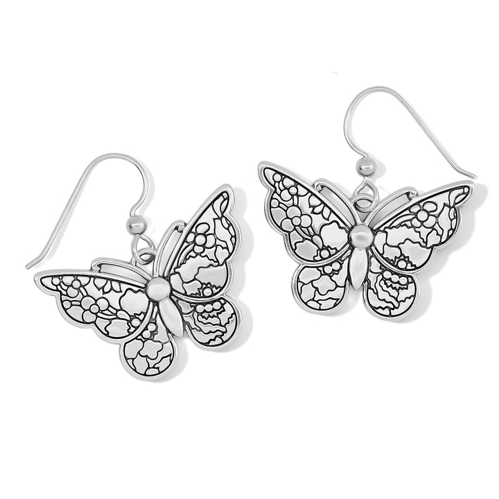 Blossom Hill Garden Butterfly French Wire Earrings