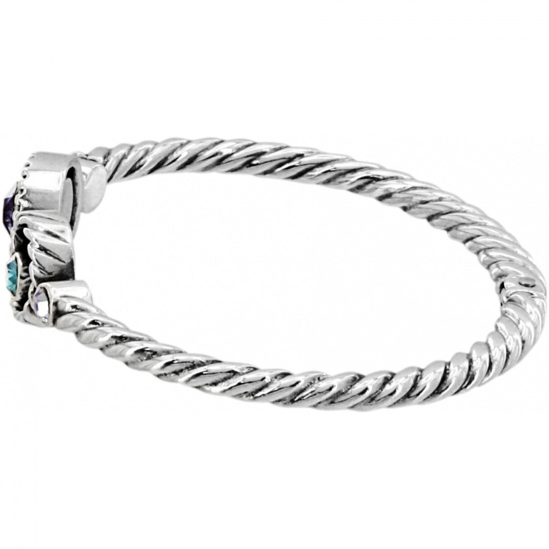 Halo Hinged Bangle