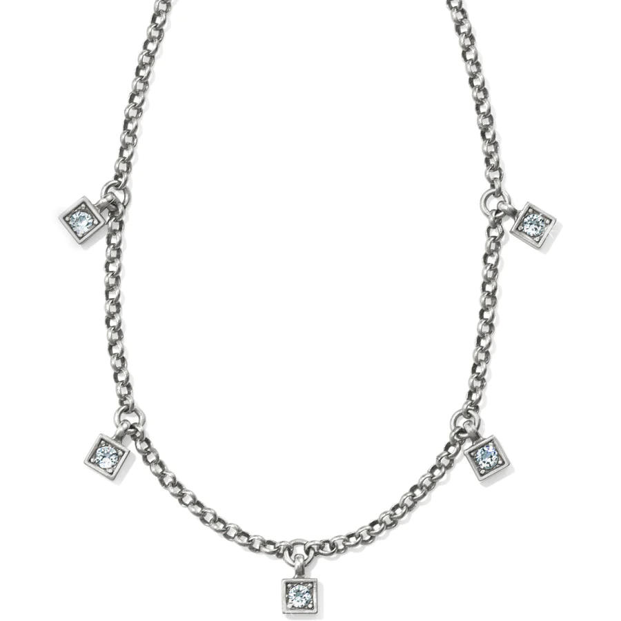 Meridian Zenith Station Necklace - Silver