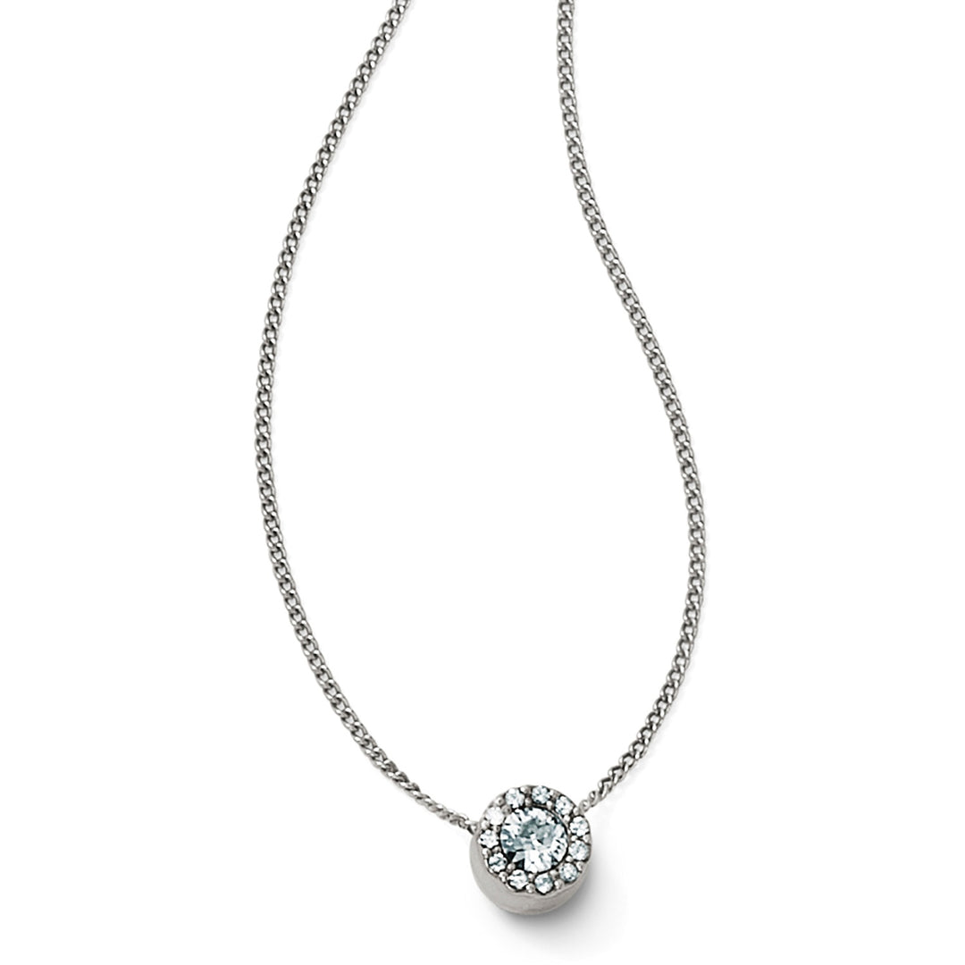 Illumina Solitaire Necklace - Silver