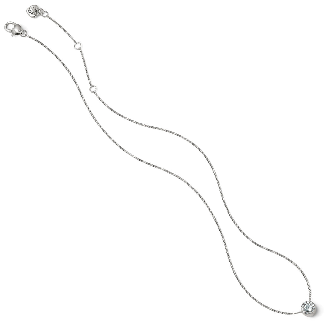 Illumina Solitaire Necklace - Silver