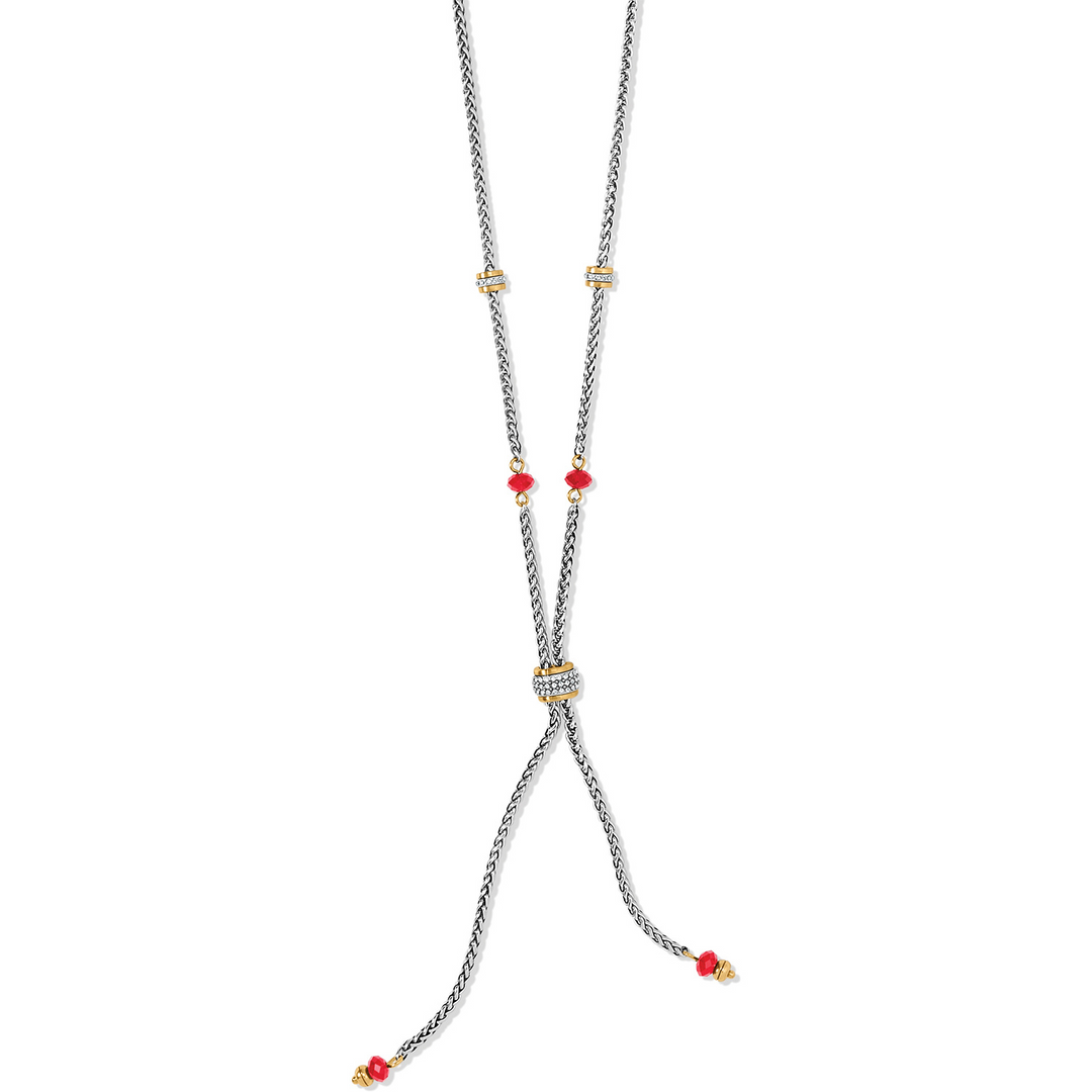 Meridian Two Tone Petite Y Necklace