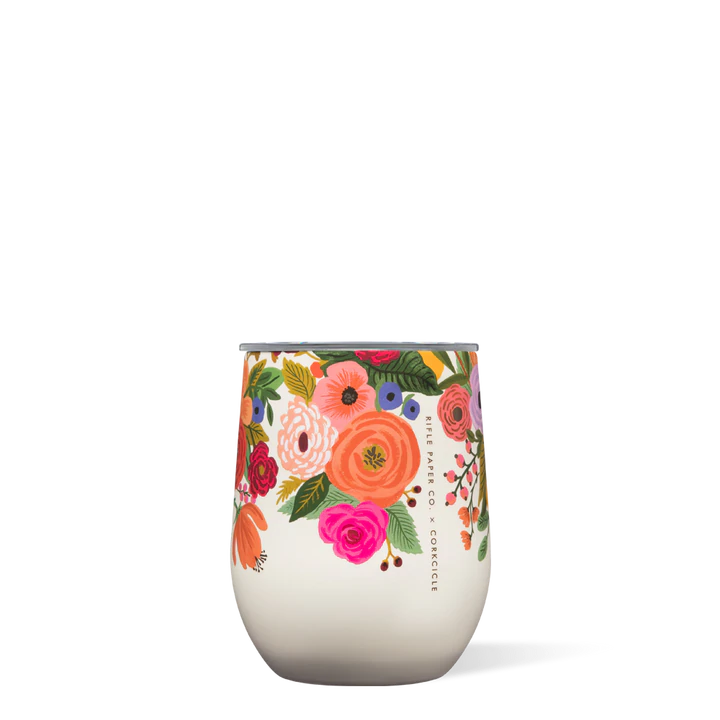 Lively Floral Garden Party 12 Oz Stemless