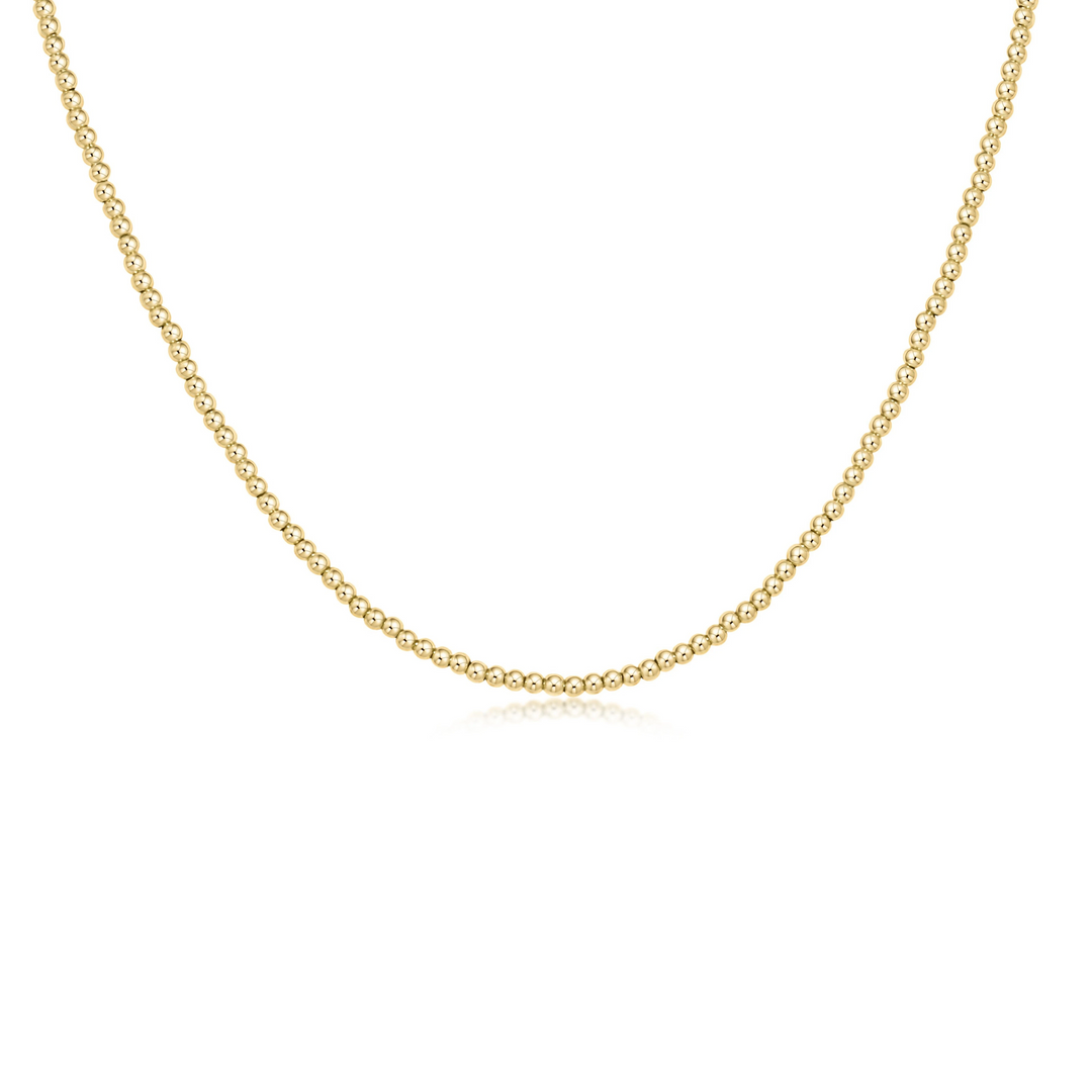 15” Choker Classic Gold 2mm Bead