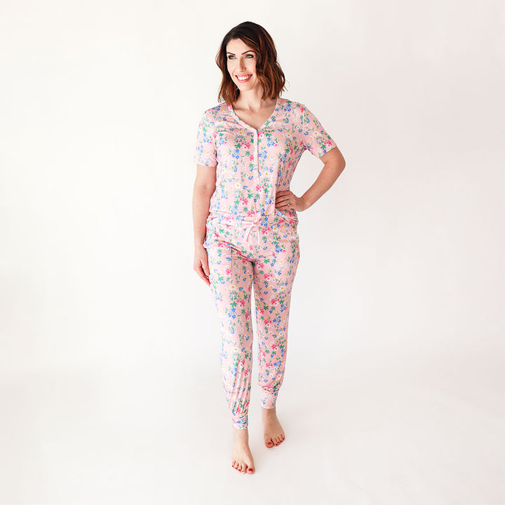 Nicole Women's Short Sleeve Pajama Set