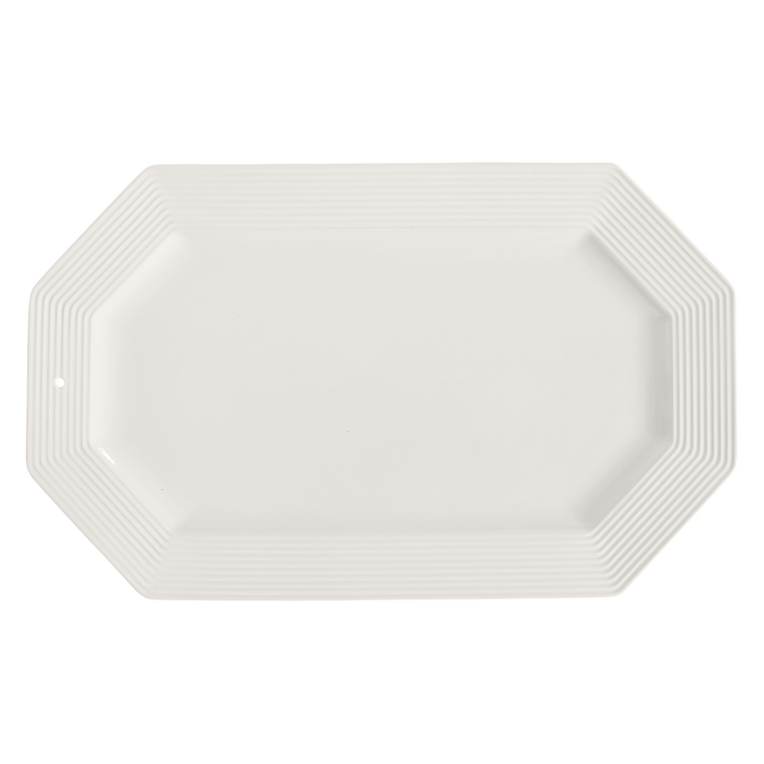 Octagonal Platter Stripes