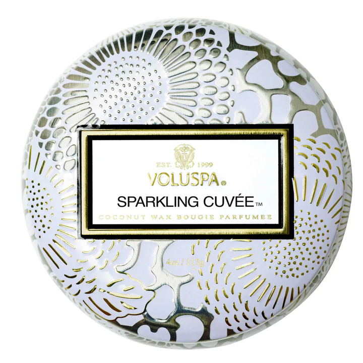 Sparkling Cuvee - 4 Oz Mini Decorative Tin Candle