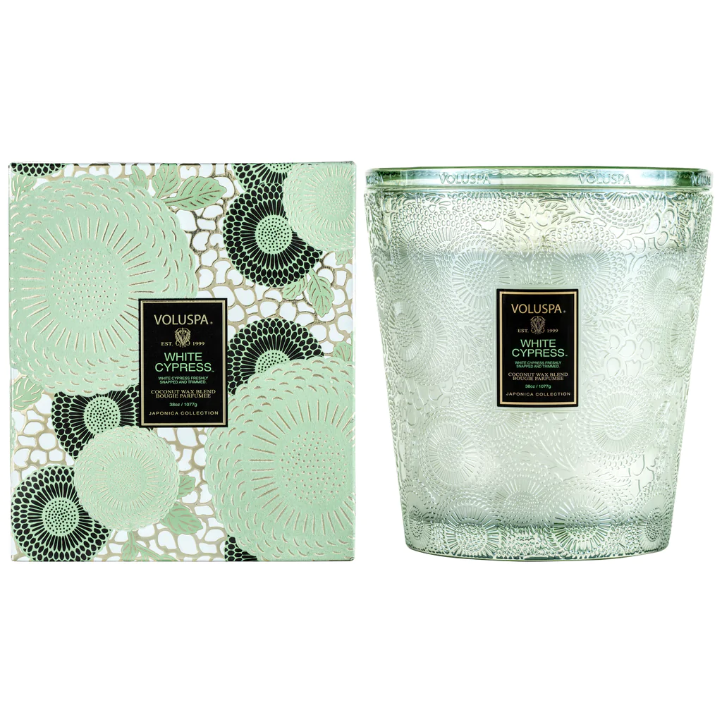 White Cypress - 3 Wick Hearth Candle